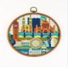 Belfast Northern Ireland CS623-1 - Counted Cross Stitch KIT#2. Set of Threads, Needles, AIDA Fabric, Needle Threader, Embroidery Clippers and Printed Color Pattern Inside. view 2