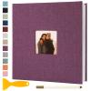 Photo Album Self Adhesive Pages Scrapbook Magnetic Photo Albums for 4x6 5x7 8x10 Pictures Sticky Pages Books for Baby Family Wedding 11x10.6 Purple 40 Pages view 1