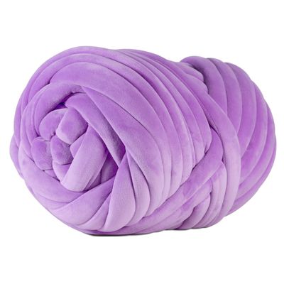 SOJITEK 2.2 LBS of Super Soft Velvet Bulky Yarn for Hand Knitting Blanket, Pillows, Handbag, DIY, Dark Violet, 36 Yards, Arm Knitting Yarn for Chunky Braided Knot Throw Blanket, Weave Craft Crochet