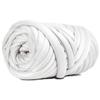SOJITEK, DIY, 2.2 LBS of Soft Polyester Bulky Yarn for Hand Knitting Blanket, Pillow, Handbag, Ivory, 41.5 Yards, Arm Knitting Yarn for Chunky Braided Knot Throw Blanket, Weave Craft Crochet view 1