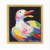 Duck Abstract Animal CS878-2 - Counted Cross Stitch KIT#2. Set of Threads, Needles, AIDA Fabric, Needle Threader, Embroidery Clippers and Printed Color Pattern Inside. view 1