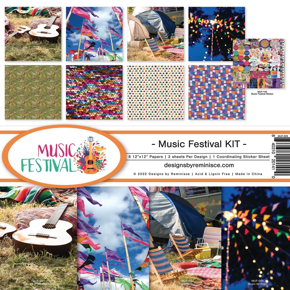 Reminisce Music Festival Scrapbook Collection Kit