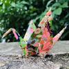 100PCS Premade Japanese Washi Origami Paper Cranes Folded Origami Cranes Handmade DIY Yuzen Paper Cranes Garlands For Tea Party Favors Wedding Baby Shower Birds Party Supplies (5.5") view 3