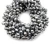 Chinese Crystal Beads | Metallic Rondelle Shaped Crystal Beads | Silver | 10mm Silver 10mm view 1