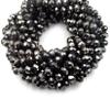Chinese Crystal Beads | Metallic Rondelle Shaped Crystal Beads | Silver | 10mm Silver 10mm view 3