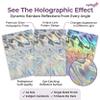 Syntego A4 Premium Holographic Silver Lava Effect Cardstock, 5 Sheets view 2
