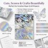 Syntego A4 Premium Holographic Silver Lava Effect Cardstock, 5 Sheets view 3