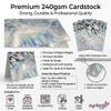 Syntego A4 Premium Holographic Silver Lava Effect Cardstock, 5 Sheets view 4
