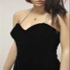 100% Micro Velvet Fabric Black Color 44" view 3