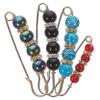 CORHAD 2sets Fashion Brooch Pins for Women Pearl Brooch Pins for Clothes 4pcs*2 view 4