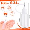 Zhehao 100 Pcs 10 ML Metal Applicator Bottle, Mini Glue Bottle for DIY Craft, Acrylic Painting, Quilling, Art Projects(White) view 2