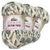 4 Pack/Skein Himalaya Dolphin Tweed, Each Skein 100 Gr/3,5 oz, 88 yards/80m., Super Bulky Yarn, Blanket Yarn, Velvet Yarn, Knitting Yarn, Amigurumi Yarn, Baby Yarn (92005) view 2