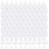 Zhehao 100 Pcs Precision Needle Tip Glue Applicator Bottles 30 ml/ 1 oz Translucent Glue Bottles Narrow Tip Applicator Bottle Plastic Liquid Dropper for DIY Quilling Craft Acrylic Painting(White) view 1