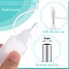 Zhehao 100 Pcs Precision Needle Tip Glue Applicator Bottles 30 ml/ 1 oz Translucent Glue Bottles Narrow Tip Applicator Bottle Plastic Liquid Dropper for DIY Quilling Craft Acrylic Painting(White) view 3