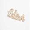 2 PCs Believe Rhinestone Connector Charm Pave Beads Findings Size 18.5x46mm Thickness 3mm 2 Jump Rings 1.5mm view 2