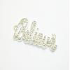 2 PCs Believe Rhinestone Connector Charm Pave Beads Findings Size 18.5x46mm Thickness 3mm 2 Jump Rings 1.5mm view 3