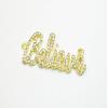 2 PCs Believe Rhinestone Connector Charm Pave Beads Findings Size 18.5x46mm Thickness 3mm 2 Jump Rings 1.5mm view 4