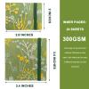 LYML.E1 2PCS Mini Watercolor Sketchbook,Portable Mini Watercolor Notebook, Travel Sketchbook,300g Watercolor Textured Drawing Papers. (Embroidery(3.4in* 3.4in and 2.8in* 2in)) view 2