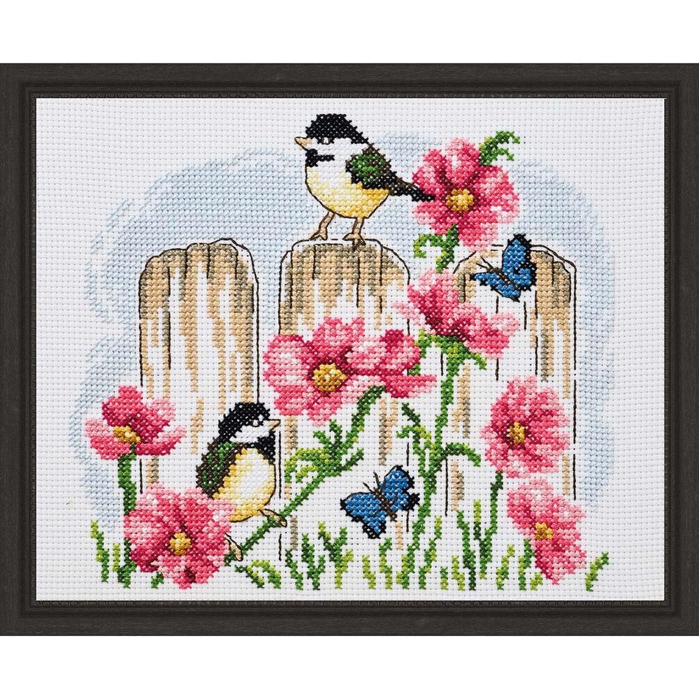 Permin Mousewhite Birds Counted Cross-Stitch Kit