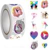 500 Pcs Dance Aesthetic Graffiti Round Seal Label Self-Adhesive Stickers for Christmas Halloween Party Decorations for Scrapbooking Envelopes Water Bottles(Fashion Pattern 10) view 1