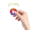 500 Pcs Dance Aesthetic Graffiti Round Seal Label Self-Adhesive Stickers for Christmas Halloween Party Decorations for Scrapbooking Envelopes Water Bottles(Fashion Pattern 10) view 2