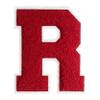 4-1/2" Letterman Jacket Patches Red Chenille Letter Patch Iron on Letters Patch Varsity Letter Patches for Clothing (red-R) view 1