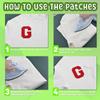 4-1/2" Letterman Jacket Patches Red Chenille Letter Patch Iron on Letters Patch Varsity Letter Patches for Clothing (red-R) view 3