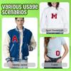 4-1/2" Letterman Jacket Patches Red Chenille Letter Patch Iron on Letters Patch Varsity Letter Patches for Clothing (red-R) view 4