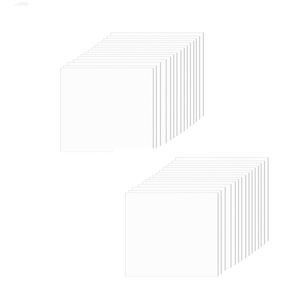 XMRISE Plastic Sheets Boards Panels Clear Transparent for Box Display Projects Picture Frame Signs Craft 100x200mm,Thickness 0.4mm