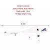 AZIZAT 1:400 Air France Concorde Plane Model Alloy Metal Aircraft Model Airplane Die-Cast Plastic Stand for Collection Or Gift Ornament view 2