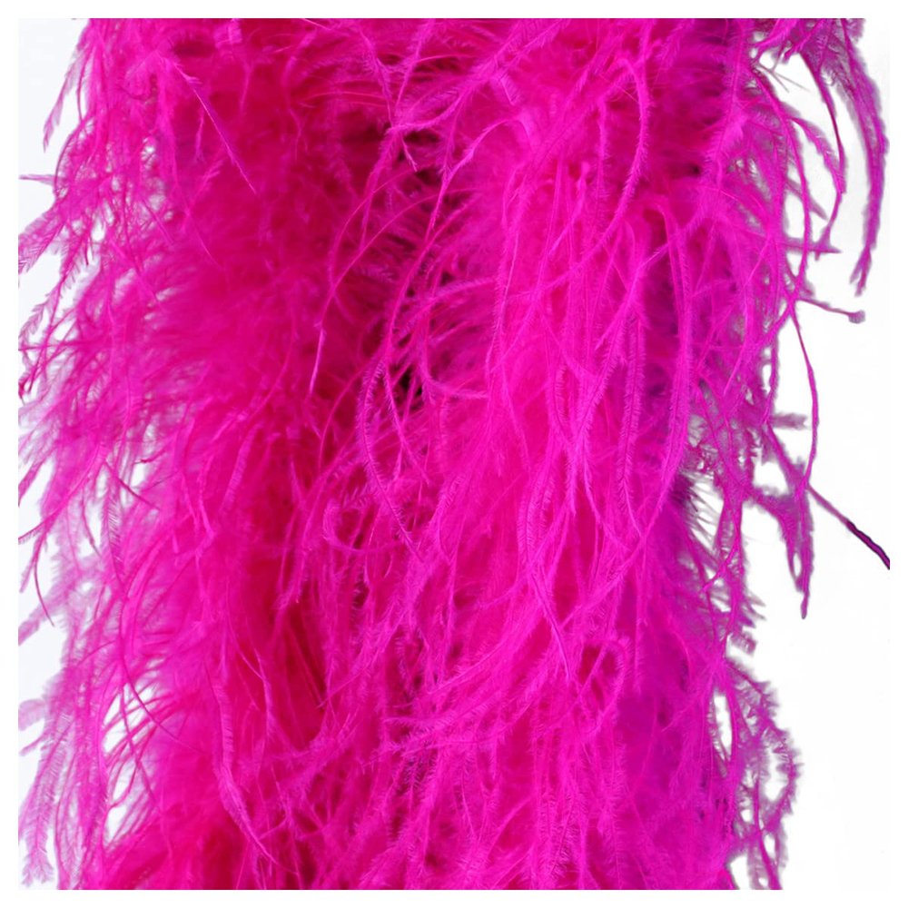 homeemoh 1 Meter Ostrich Feather Boa 10-Ply Costume Feather Shawl for Women Fluffy Feather Boa Trim for Halloween Masquerade