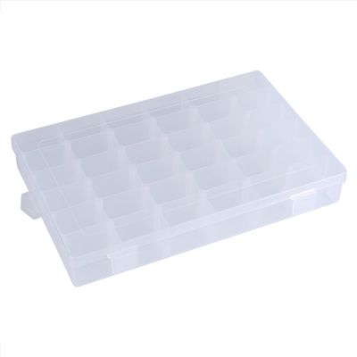 Pilipane 36 Grid Cosmetic Storage Box, Clear Plastic lunch box Box, adjust Storage Box Case Container Home lunch box for Washi Tape Jewelry Art personally constructed Crafts Beads Containe