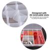 Pilipane 36 Grid Cosmetic Storage Box, Clear Plastic lunch box Box, adjust Storage Box Case Container Home lunch box for Washi Tape Jewelry Art personally constructed Crafts Beads Containe view 2