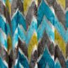 Fabric Mart Direct Chartreuse Jacquard Velvet Fabric By The Yard, 1 Yard 54 inches Width Chevron Abstract Green Jacquard Fabric, Wholesale Jacquard Upholstery for Curtains Bridal Dress Drapes view 3