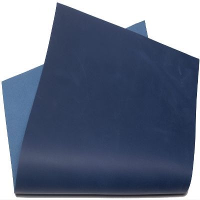Crazy Horse Cowhide Leather 1.6 mm Thick Pull-Up Genuine Leather Sheets for Crafts (A2 (420 x 594 mm), Blue, 1)