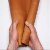 Cowhide Leather 1.6mm Thick Pull-Up Crazy Horse Leather Real Leather Sheets for Crafts (A1 (594 x 841mm), Light Brown, 1) view 2