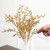 Factory Direct Craft Group of 2 Gold Glittered Artificial Leaf Bushes for Holiday Arrangements and 50th Anniversary Celebration Decorations - 15" L view 4