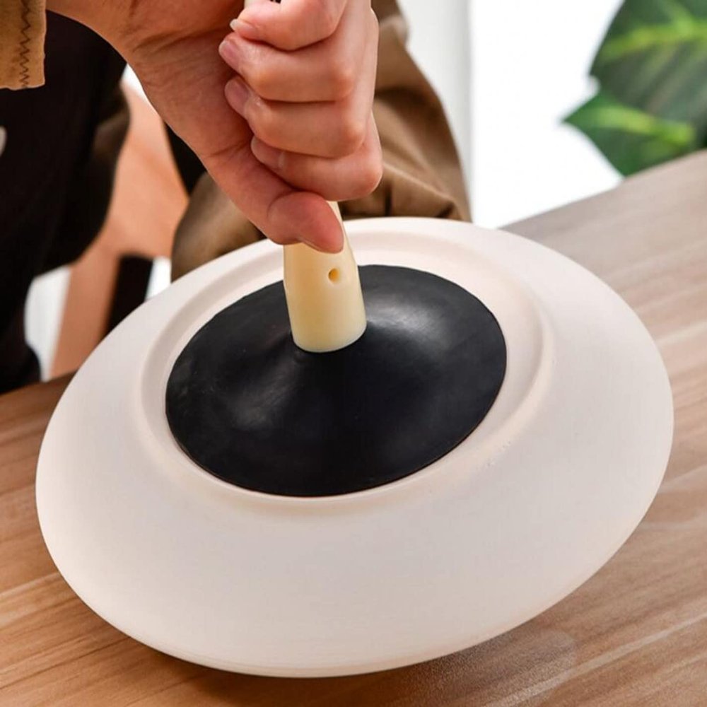 WellieSTR 1PC (Large Size) Ceramic Art Rubber Sucker to Absorb The Blank Dipping Glaze Coloring Tool Suction Blank Pottery Art Dipping Glaze Tool
