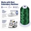 Simthread 5500Yds Embroidery Thread 5000M, 40WT Polyester Machine Embroidery Thread, High-Yardage Spool for Brother, Singer, Janome, Babylock, Husqvarna, Home & Commercial Machines, Holly Green S041 view 3