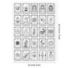 GLOBLELAND Tarot Theme Pattern Clear Stamps Vintage Style Transparent Stamps Stars Constellations Witches Silicone Stamp Seals for DIY Scrapbooking view 2