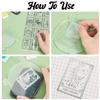 GLOBLELAND Tarot Theme Pattern Clear Stamps Vintage Style Transparent Stamps Stars Constellations Witches Silicone Stamp Seals for DIY Scrapbooking view 3