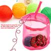 Kniing B g for Y rn Stor ge, Oxford Cloth Woven Crocheting (Rose-C rmine) view 2