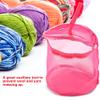 Kniing B g for Y rn Stor ge, Oxford Cloth Woven Crocheting (Rose-C rmine) view 3