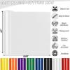 Heat Transfer Vinyl White Iron on Vinyl-12"x 50 FT White HTV Vinyl Roll T-Shirt, HTV Heat Transfer Vinyl for Cricut & Cameo, Heat Press Machines, Easy to Cut view 2