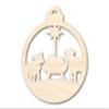 Unfinished Wood Bethlehem Nativity Ornament Shape Christmas Craft up to 46" DIY 20" / 1/8" view 1