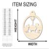 Unfinished Wood Bethlehem Nativity Ornament Shape Christmas Craft up to 46" DIY 20" / 1/8" view 2