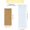 Vcekract 100Pcs Car Coaster Packaging - Sublimation Coaster Cards with 6.8x2.85In Kraft Paper Display Cards, Heat Press Accessories view 3