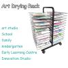 Home Painting Drying Rack for Kids, Mobile Art Drying Rack, Steel Material, Upgrade A3 Net, Universal Pulley, Can Be Used for Parent-Child Activities, Family, Can Place Watercolor, Oil Painting view 2