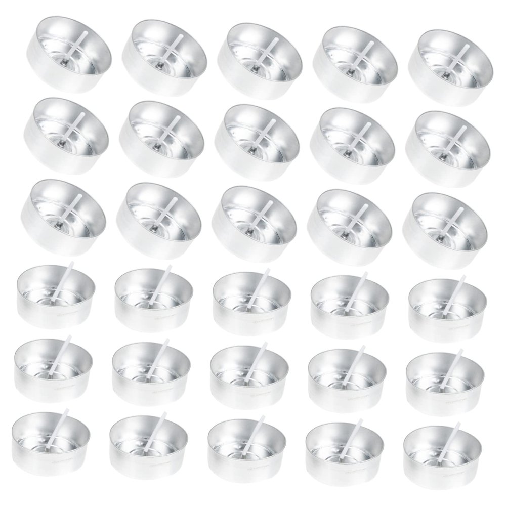 TEHAUX 200sets Candle Molds Professional Candlewicks Tea Light Cups for Handmade Crafts for Festivals Parties and