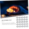 TEHAUX 200sets Candle Molds Professional Candlewicks Tea Light Cups for Handmade Crafts for Festivals Parties and view 3